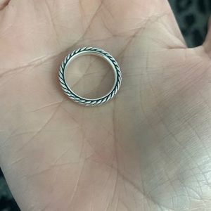David Yurman Cable Collectibles Stack Ring, size 5.